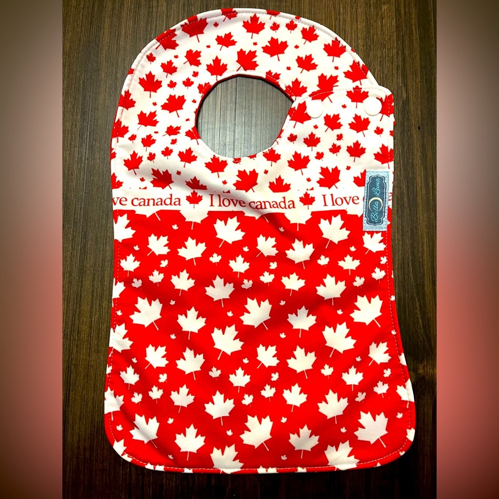 Canada day themed boutique bib